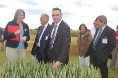 From left to right, NIAB's Clare Leaman, with parliamentary group members, Lord Taylor of Holbeach, David Kidney and the Earl of Erroll.