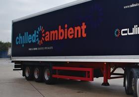 Chilled Ambient lorry logistics Culina truck trailer