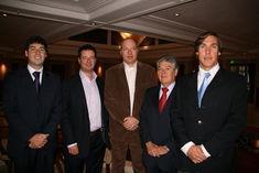 Left to right, Felipe Silva, VBM, Adam Olins, BerryWorld, Ben Vandermost, Vitalberry bv, Eugenio Silva, VBM, and Juan Ignacio Allende, VBM