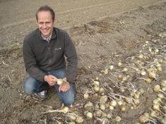Peter Thompson with the new onions
