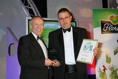BA World Cargo's Gerry Mundy presents JP's first award of the evening, Importer of the Year