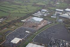 An aerial shot of the new Avonmouth site.