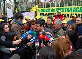 COAG protest Andres Gongora