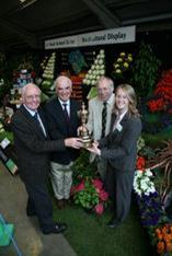 L-r: Mike Prest, member of the NFU regional horticulture and potatoes board, John Watt, retired NFU group secretary, Graham Ward, chairman of the regional horticulture and potatoes board, and Fiona Campbell, NFU food and farming adviser