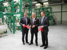 Representatives after cutting the ribbon to inaugurate the expanded seed processing facilities in Marbach