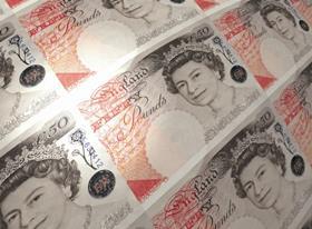 UK 50 pound notes