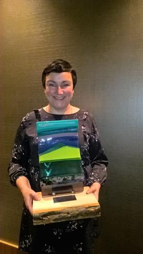Jo-Anne Baptie Greenvale with Vibes Award