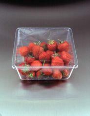 Some strawberries in a plastic container