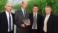 Pictured left to right: Glinwell director Sam Cannatella, HRH Duke of Kent, Glinwell director Joe Colletti and Lea Valley Growers Association chairman Gary Taylor
