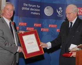 Blue Skies Founder and Chairman Anthony Pile receives the FIRST Dahrendorf Award for Social Enterpri