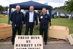 George Avery, foreman for Rembitt, Alex Buchanan-Cook, business development manager, and Jon Russell, director, at the Rembitt Ltd stand at Fruit Focus