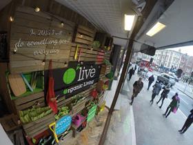 O'Live G's Fresh wholefoods windown