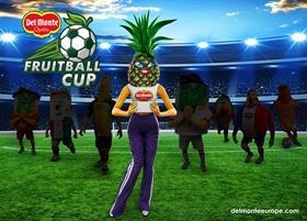 Del Monte Fruitball mascot pineapple lady