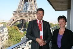 WUWM chairman Graham Wallace and secretary general Maria Cavit gave out the awards