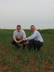 Nigel Clare, right, and Dan Carr, organic sales manager, Marshalls