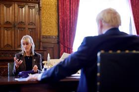 CREDIT Andrew Parsons : No 10 Downing Street â€“ Minette Batters Boris Johnson (low-res)