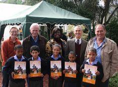 Four children at handover