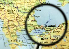Istanbul map close-up