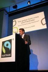 King told the conference Fairtrade sales had increased