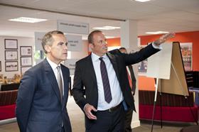 James Truscott with Mark Carney