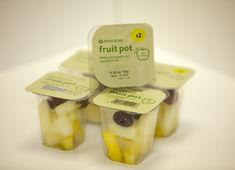 The pots include melon and pineapple