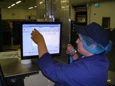 LINKFresh touch screens manage the production process creating a paper-free environment