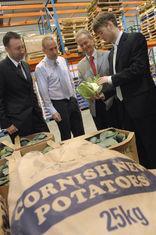 KTP associate and Growfair brand development manager, Mark Oughtred, far right, talks to his KTP partners