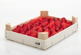 FEFPEB strawberries wooden crate