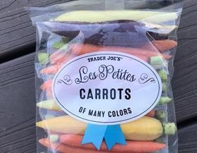 Trader Joe's colourful carrots