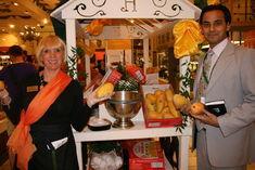 Harrods' Fran Fogarty and Adil Mukhtar, trade development officer for the High Commission for Pakistan