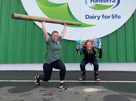 Kate Stewart and Robyn Engels NZ young farmers