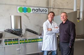 Naturo directors Jeff Hastings and Frank Schreiber with the Avocado Time Machine
