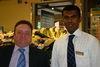 Eric King, acting area manager, and Jey Chandra, store manager, at Somerfield’s Battersea branch
