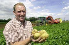 Farm manager Stephen Priestley with the mid-July Maris Piper crop
