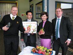 Left to right: David Foster, Dac Vu, DFD’s representative in Vietnam, Mae Tang, who was helping with the promotion, and Mike Dodds, md of DFD