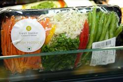 Fresh cut vegetables India retail