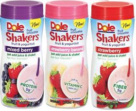 Dole Fruit Smoothie Shakers