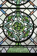 The stained glass window