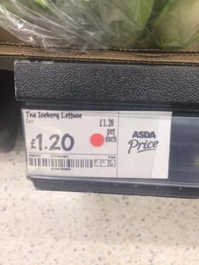 Asda iceberg price