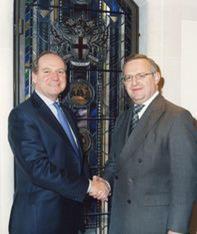 David Smith, left, with Corporation of London colleague Daniel Caspi