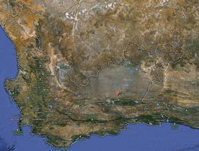 Western Cape map satellite