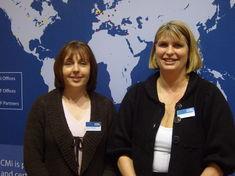 L to r: Grace O'Dwyer and Lesley Thompson, CMi