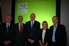 Left to right: Richard Brighten, Alan McCutchion and Nigel Jenney of the FPC, with BMA Communication's Jane Beechey and David Thornton