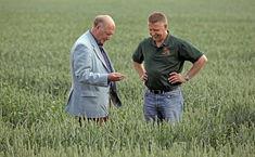 Fruit Focus: Paice (left) visited the event held at East Malling Research in Kent
