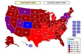 US adult obesity map 2011