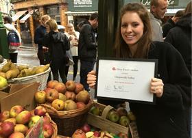 Charlotte Deme Chegworth Valley Best Greengrocer award 2014 a copy