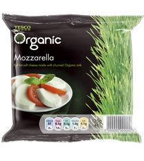Fresh produce packaging is still in the design studio, but this pack for mozzarella gives an insight into the sleek, new Tesco Organic range