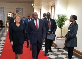 Michelle Bachelet in South Africa