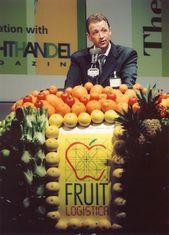 Steve Murrells, seen here speaking at last year's Fruit Logistica