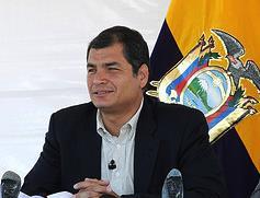 Rafael Correa press conference